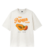 Papaya Club McLaren F1 Unisex Oversized T-shirt Off-White Front View | Turn1 India