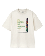 Rather Watch F1 Funny Quote Formula 1 Driver Unisex Graphic Tee Off-White Front View | Funny Cool Vibe F1 T-shirt | Turn1 India