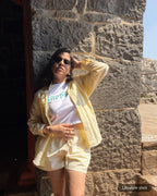 Real user image of F1 Ferrari white crop top for women by Turn 1 Brand, an F1 Apparel brand of India. 
