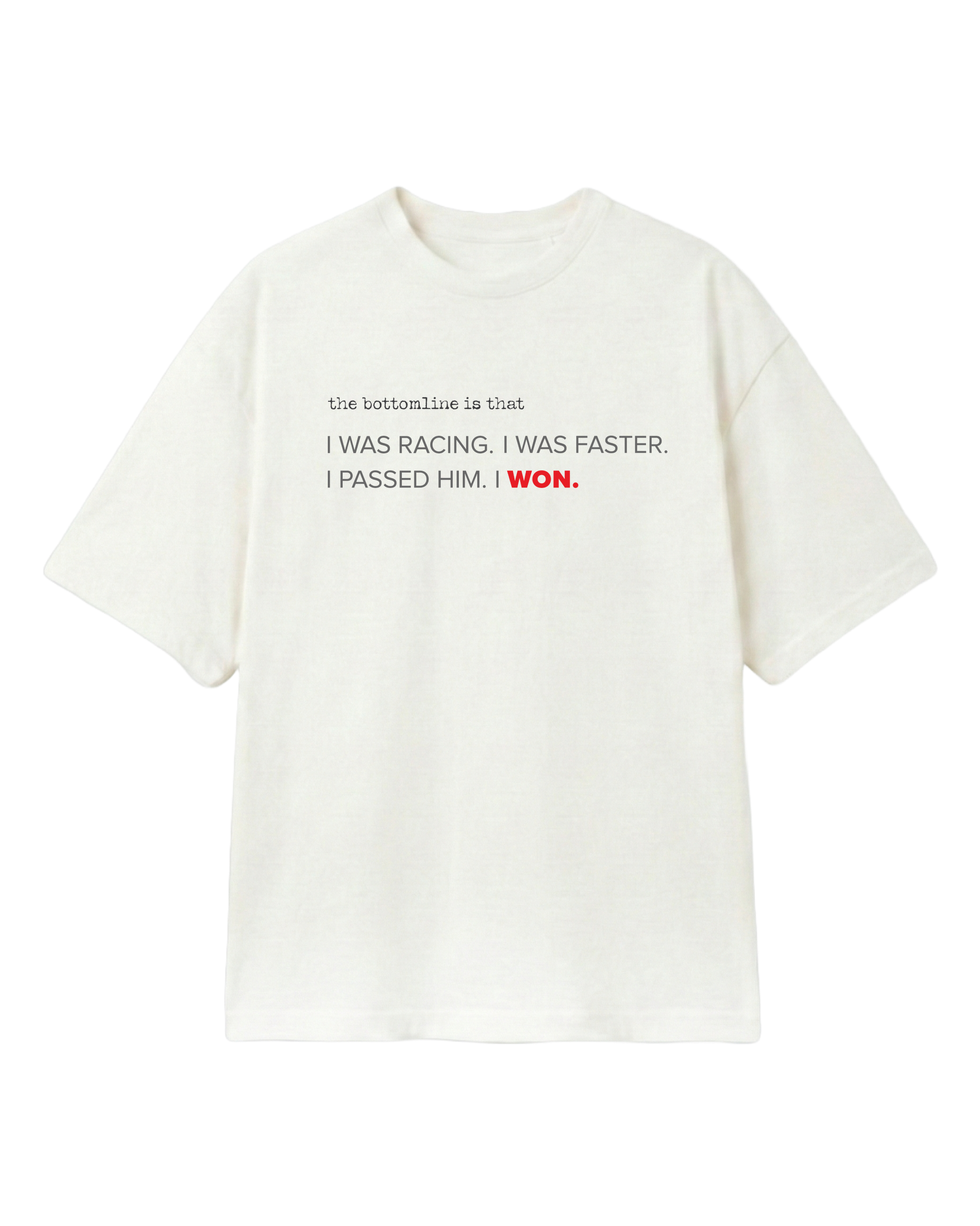 Sebastian Vettel I was Racing F1 Unisex T-shirt