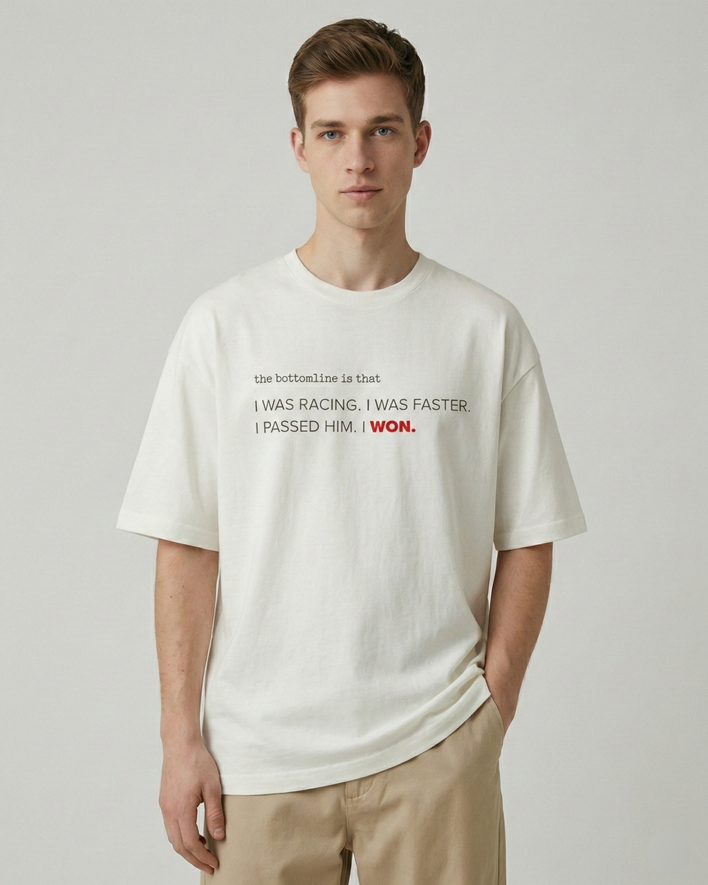 Sebastian Vettel I was Racing F1 Unisex T-shirt