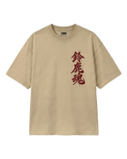 Suzuka Spirit Japan Formula 1 Racing Heritage Honda F1 Oversized T-Shirt Beige Front View | Turn1 India
