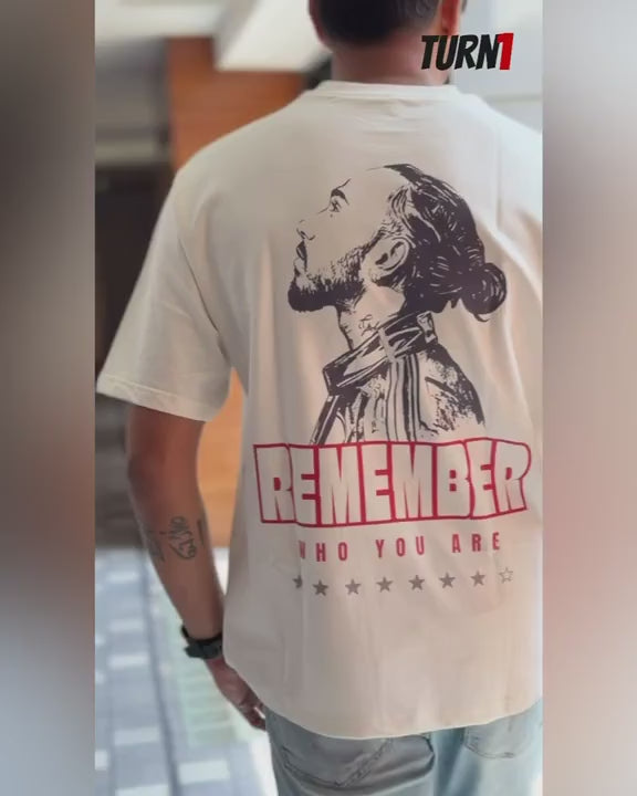 Lewis Hamilton Remember Who You Are Motivation Unisex F1 Tshirt Oversized Fit Lifestyle Video Turn1