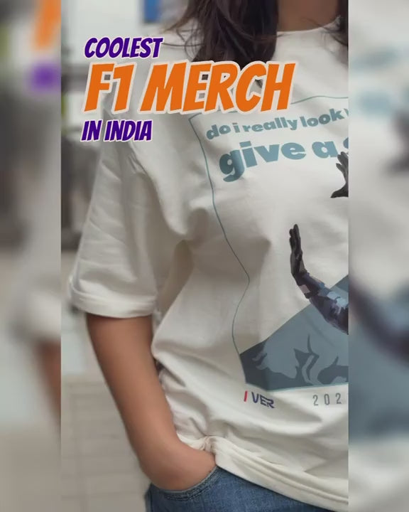 Formula 1 Max Verstappen Attitude F1 Tshirt Unisex Oversized Fit Lifestyle Video Turn1